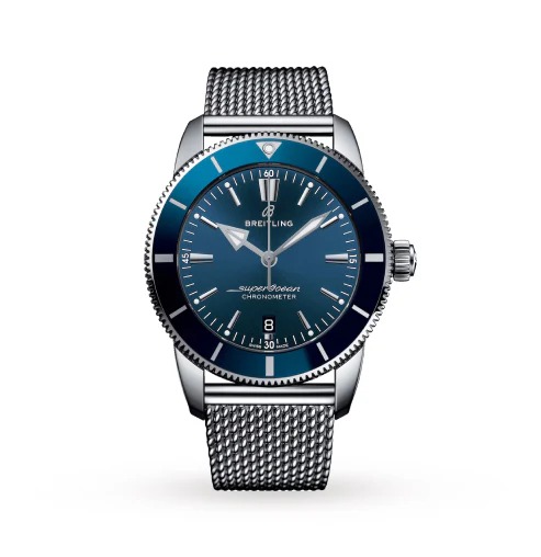 Breitling Superocean Heritage B20 Automatic 44 Stainless Blue Dial Steel Watch 