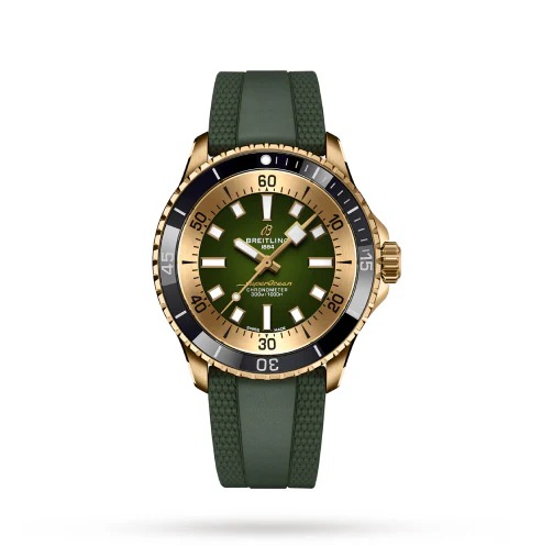Breitling Superocean Automatic 42 Bronze Rubber Strap Watch 